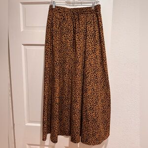 Leopard Maxi Skirt